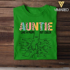 PERSONALIZED GRANDMA AUNT LIKE A MOM BUT COOLER HAND KID TSHIRT QTDT2104