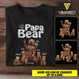 Personalized Papa Bear Tshirt Printed 3C 2204