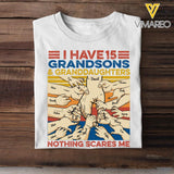 Personalized Grandson & Granddaughter For Grandpa Grandma Shirt