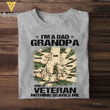 PERSONALIZED I'M A DAD GRANDPA AND A CANADIAN VETERAN WITH KID NAME TSHIRT QTVQ2304