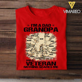 PERSONALIZED I'M A DAD GRANDPA AND A US VETERAN WITH KID NAME TSHIRT QTVQ2304