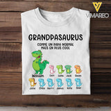 Personalized Grandpasaurus Tshirt Printed 22APR-DT25