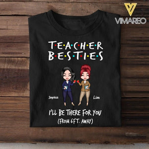 PERSONALIZED TEACHER BESTIES TSHIRT QTDT2704