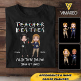 PERSONALIZED TEACHER BESTIES TSHIRT QTDT2704