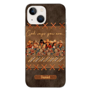 Personalized Cowgirl God Says You Are Phone Case Printed 22APR-DT27