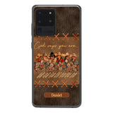 Personalized Cowgirl God Says You Are Phone Case Printed 22APR-DT27