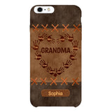 Personalized Grandma Kid Phone Case Printed 22APR-LN28