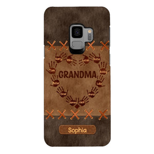 Personalized Grandma Kid Phone Case Printed 22APR-LN28