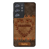 Personalized Grandma Kid Phone Case Printed 22APR-LN28