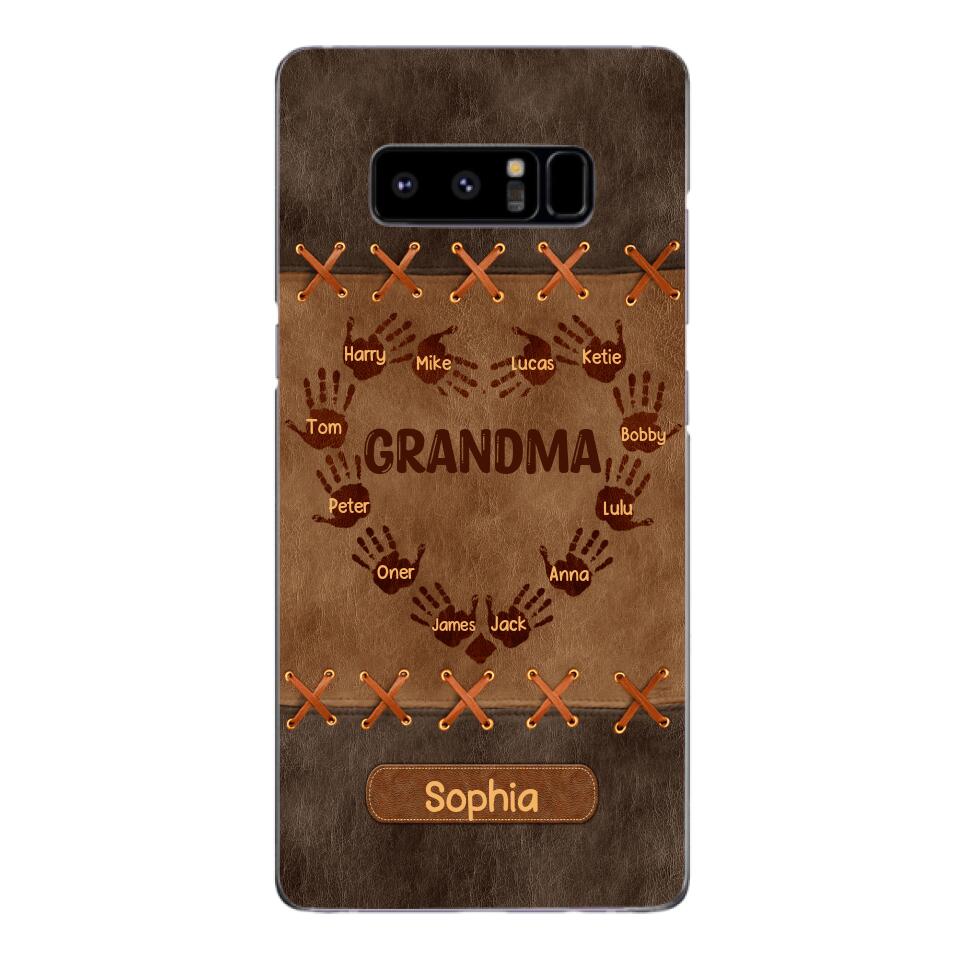 Personalized Grandma Kid Phone Case Printed 22APR-LN28