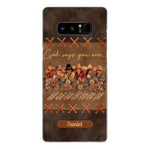 Personalized Cowgirl God Says You Are Phone Case Printed 22APR-DT27