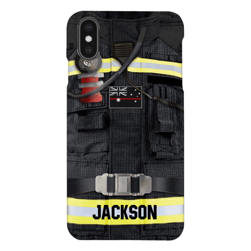 DH Personalized Australian Firefighter Phone Case Printed DT045