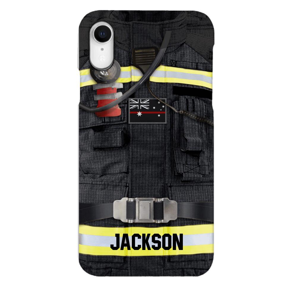 DH Personalized Australian Firefighter Phone Case Printed DT045