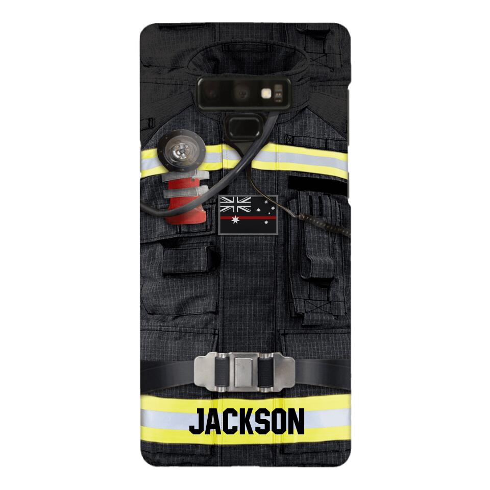 DH Personalized Australian Firefighter Phone Case Printed DT045