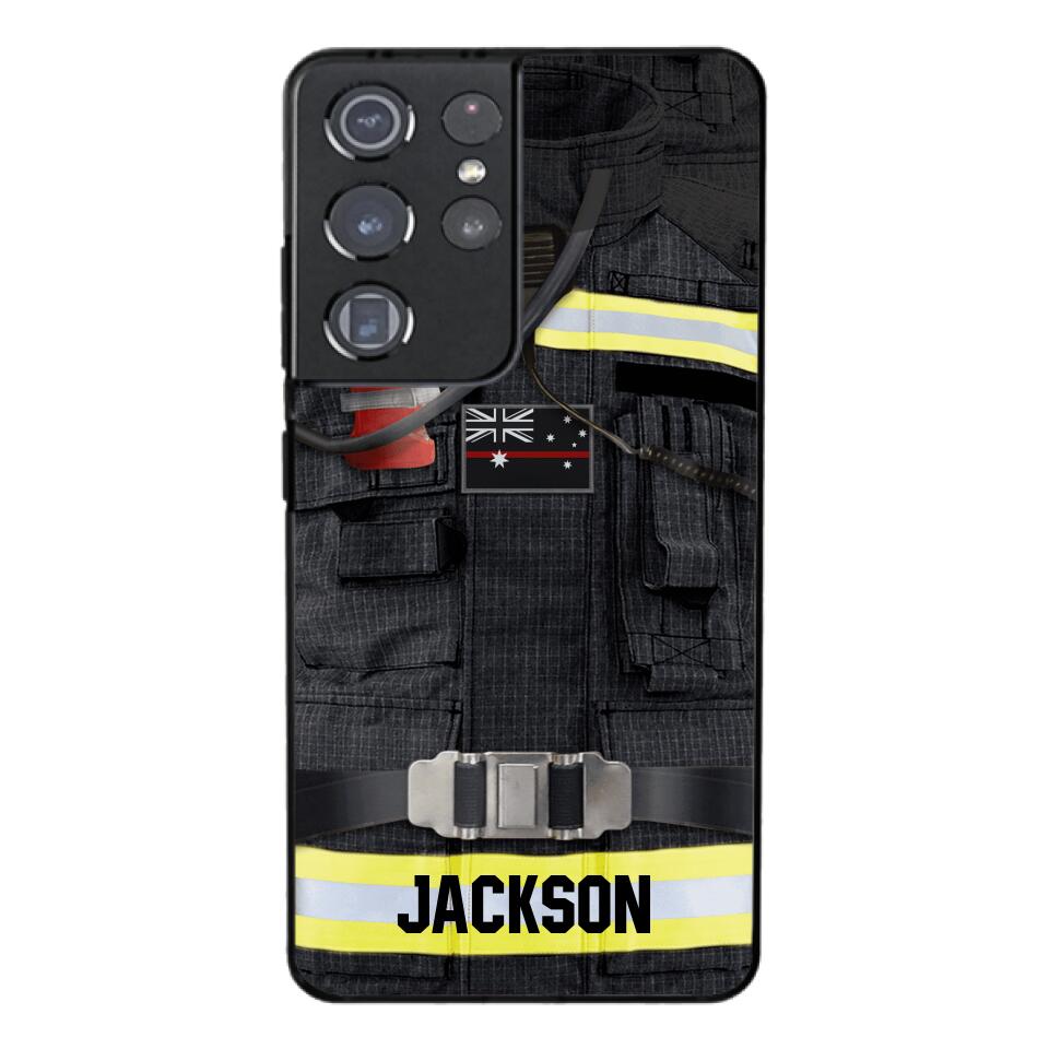 DH Personalized Australian Firefighter Phone Case Printed DT045