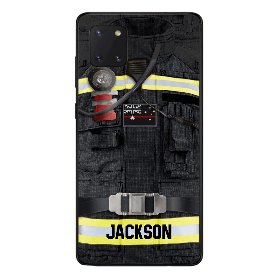 DH Personalized Australian Firefighter Phone Case Printed DT045