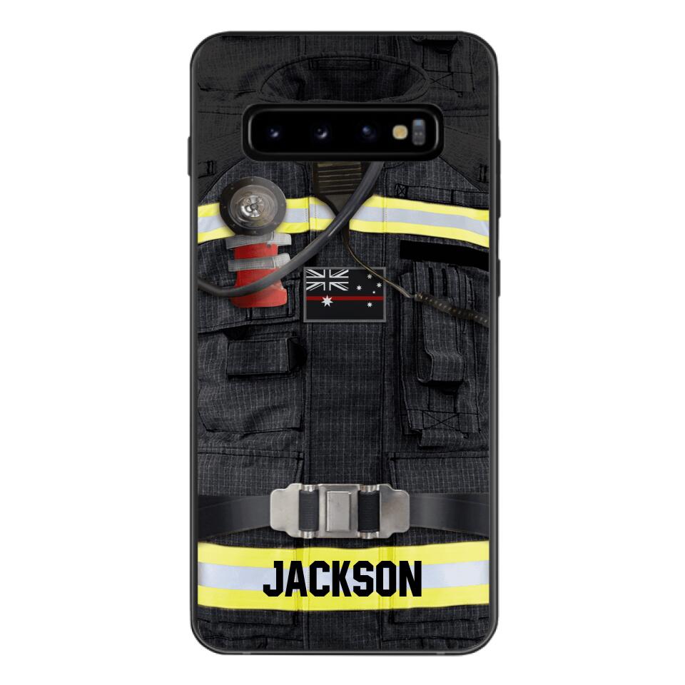 DH Personalized Australian Firefighter Phone Case Printed DT045