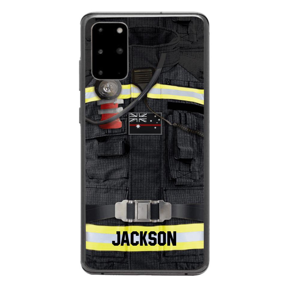 DH Personalized Australian Firefighter Phone Case Printed DT045