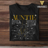 PERSONALIZED AUNTIE NIECE'S BEST FRIEND NEPHEW'S BEST PARTNER IN CRIME KID NAME TSHIRT QTDT0405