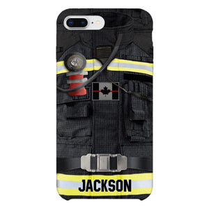 DH Personalized Canadian Firefighter Phone Case Printed DT045