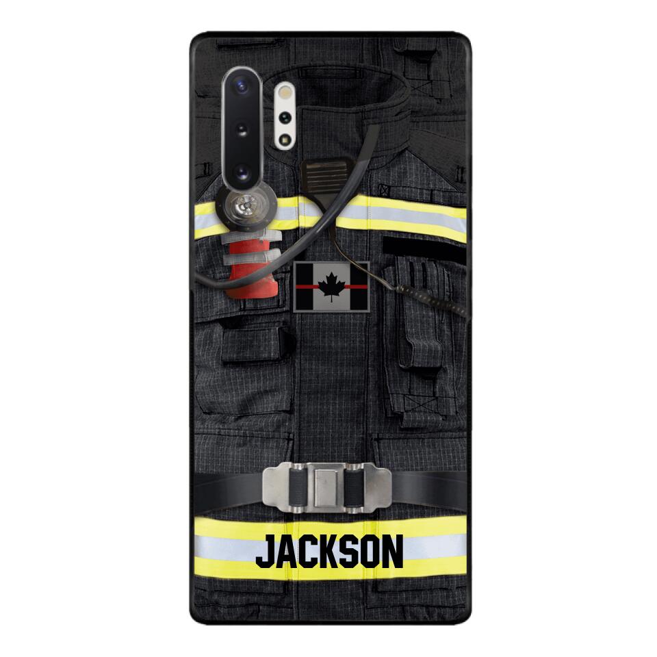 DH Personalized Canadian Firefighter Phone Case Printed DT045