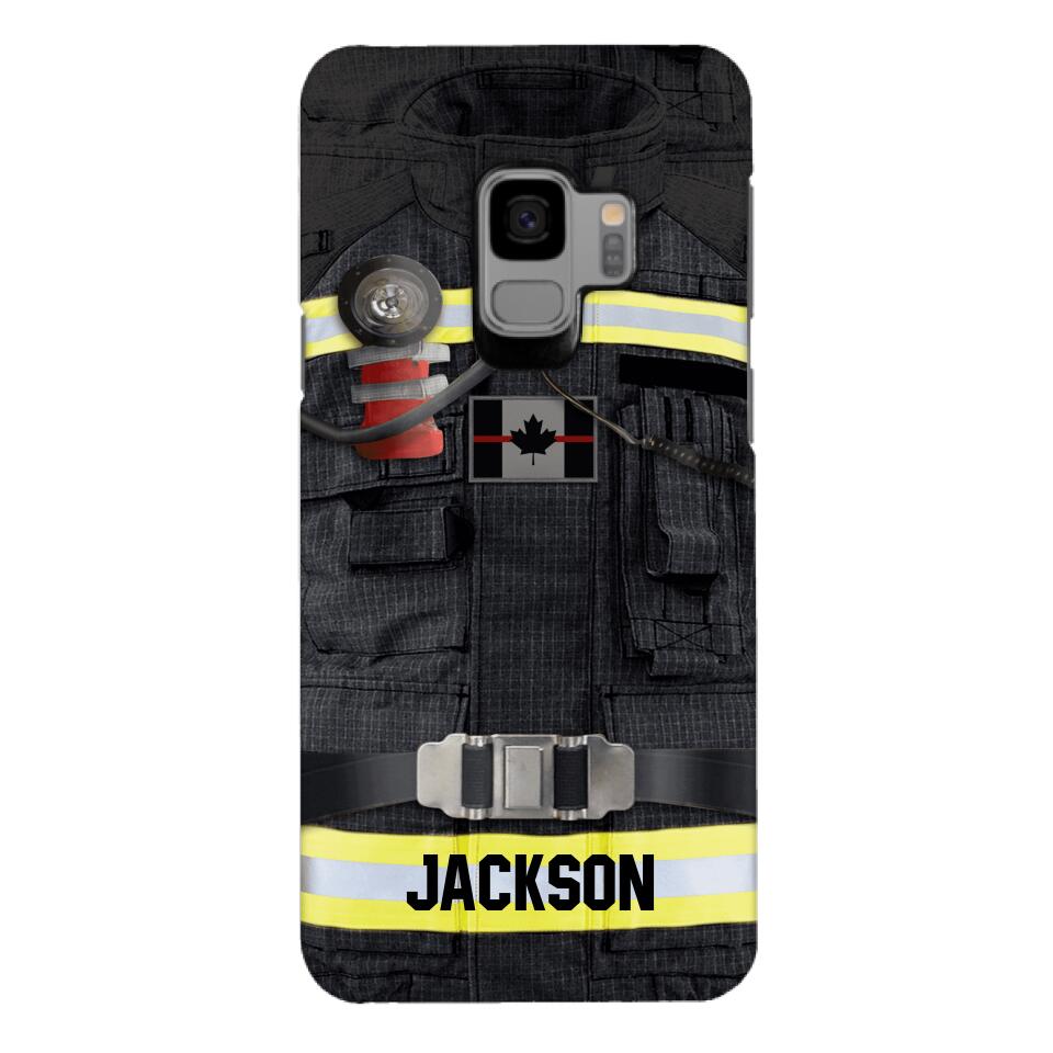 DH Personalized Canadian Firefighter Phone Case Printed DT045