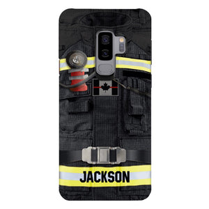 DH Personalized Canadian Firefighter Phone Case Printed DT045