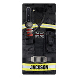 DH Personalized British Firefighter Phone Case Printed DT045