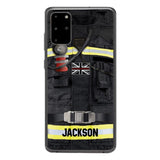 DH Personalized British Firefighter Phone Case Printed DT045