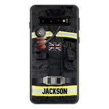 DH Personalized British Firefighter Phone Case Printed DT045