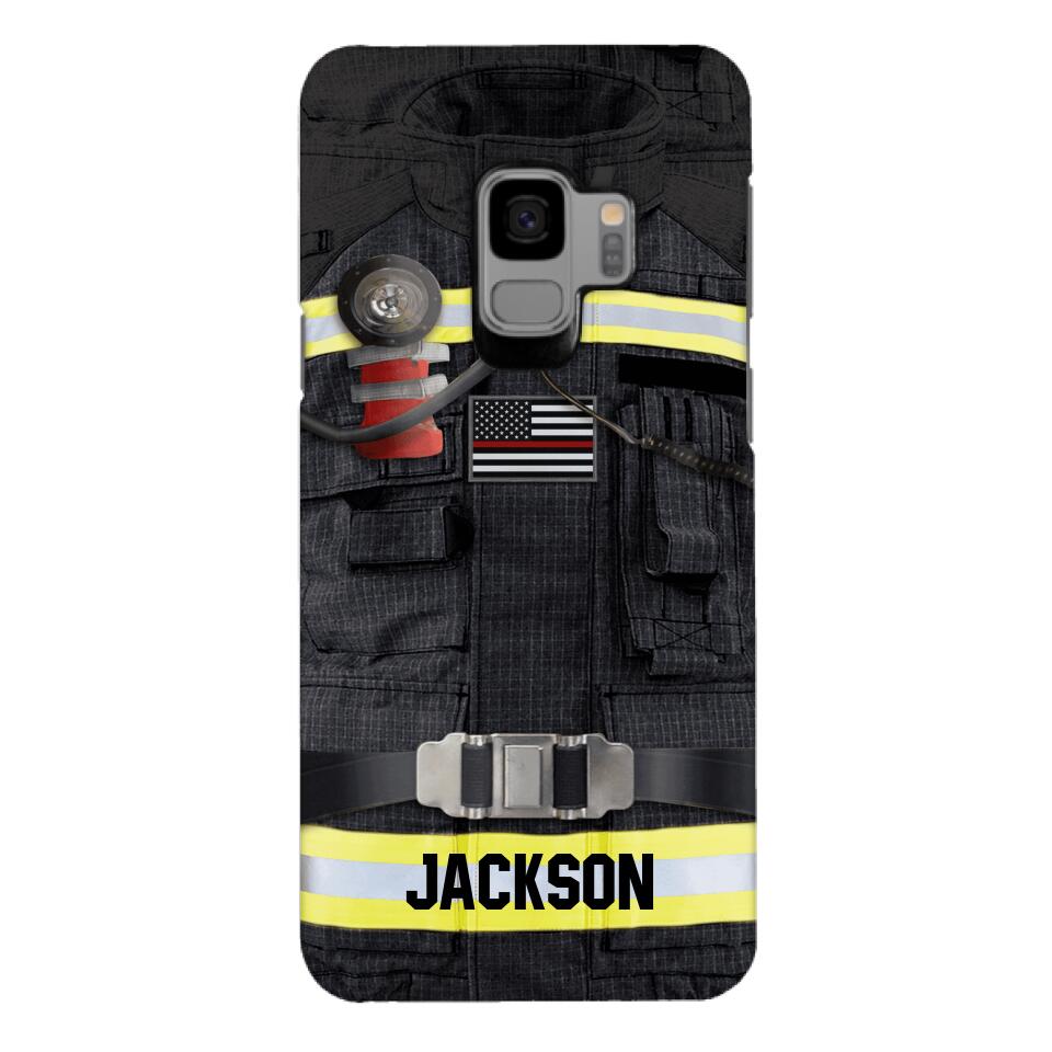 DH Personalized U.S Firefighter Phone Case Printed DT045