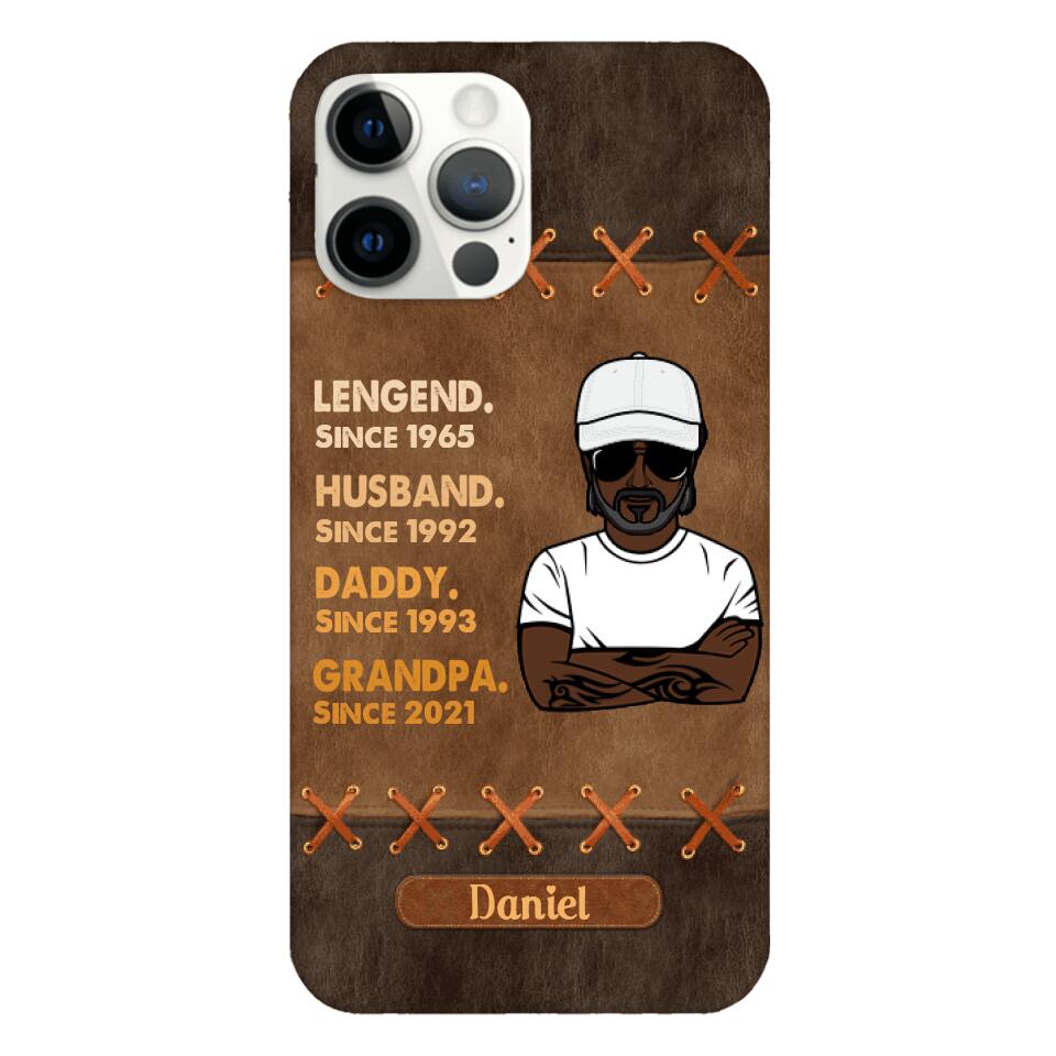 Personalized Legend. Husband. Daddy. Grandpa. Phone Case Printed 22MAY-HC05