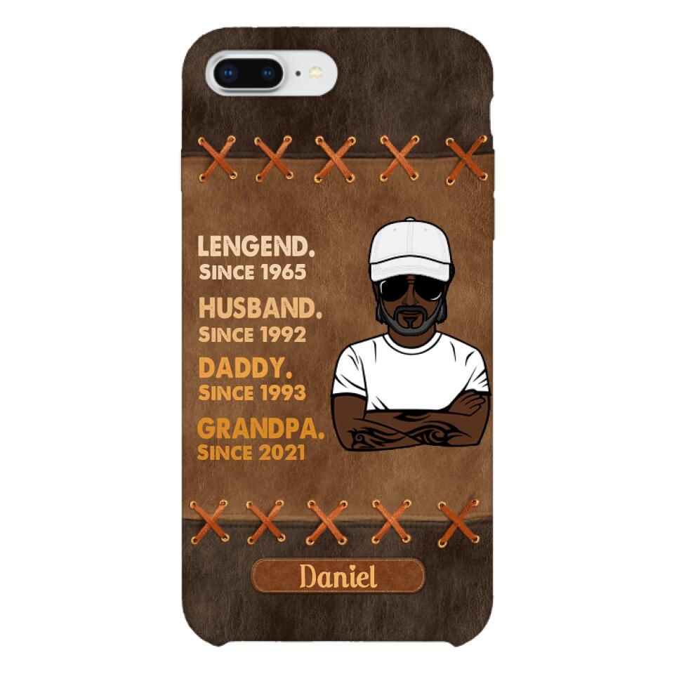 Personalized Legend. Husband. Daddy. Grandpa. Phone Case Printed 22MAY-HC05