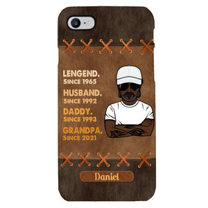 Personalized Legend. Husband. Daddy. Grandpa. Phone Case Printed 22MAY-HC05