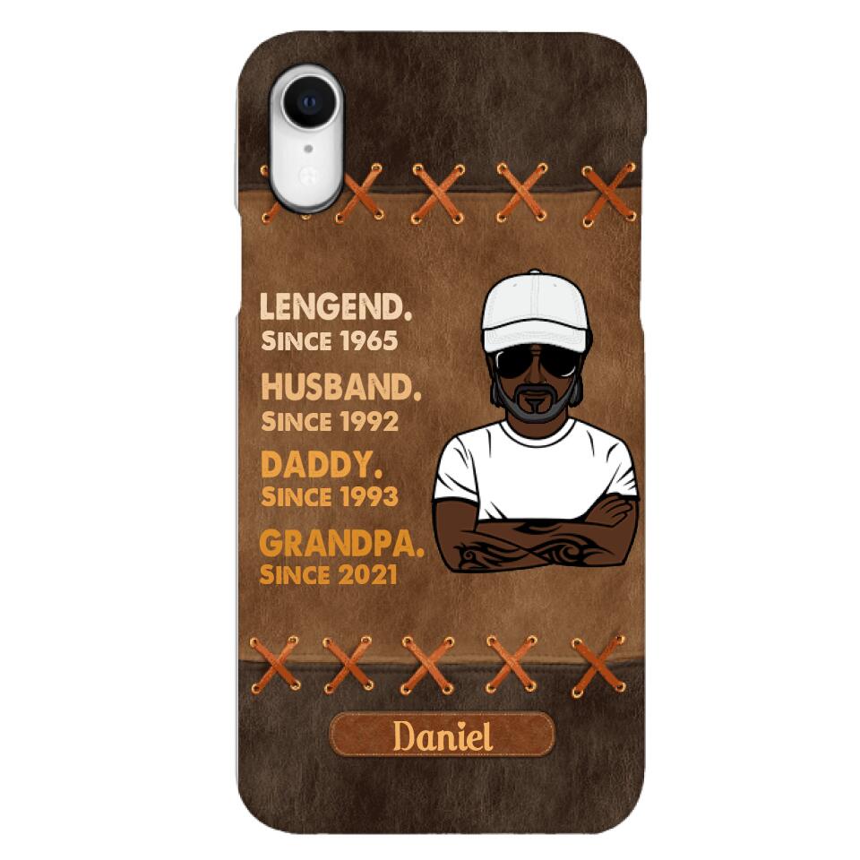 Personalized Legend. Husband. Daddy. Grandpa. Phone Case Printed 22MAY-HC05