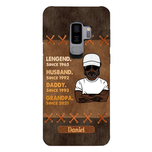 Personalized Legend. Husband. Daddy. Grandpa. Phone Case Printed 22MAY-HC05