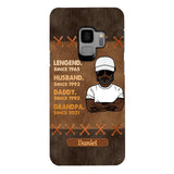 Personalized Legend. Husband. Daddy. Grandpa. Phone Case Printed 22MAY-HC05