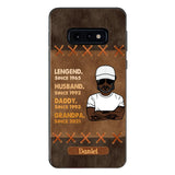 Personalized Legend. Husband. Daddy. Grandpa. Phone Case Printed 22MAY-HC05