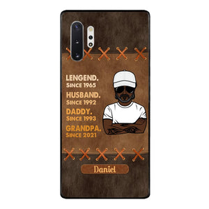 Personalized Legend. Husband. Daddy. Grandpa. Phone Case Printed 22MAY-HC05