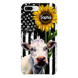 Personalized Cow Lover Phone Case Printed 22MAY-HQ07