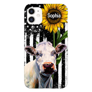 Personalized Cow Lover Phone Case Printed 22MAY-HQ07