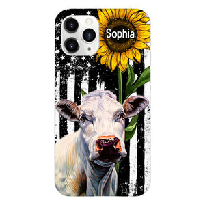 Personalized Cow Lover Phone Case Printed 22MAY-HQ07