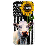 Personalized Cow Lover Phone Case Printed 22MAY-HQ07