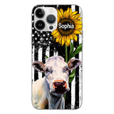 Personalized Cow Lover Phone Case Printed 22MAY-HQ07