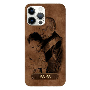 Personalized Grandpa Kid Phone Case Printed 22MAY-DT18