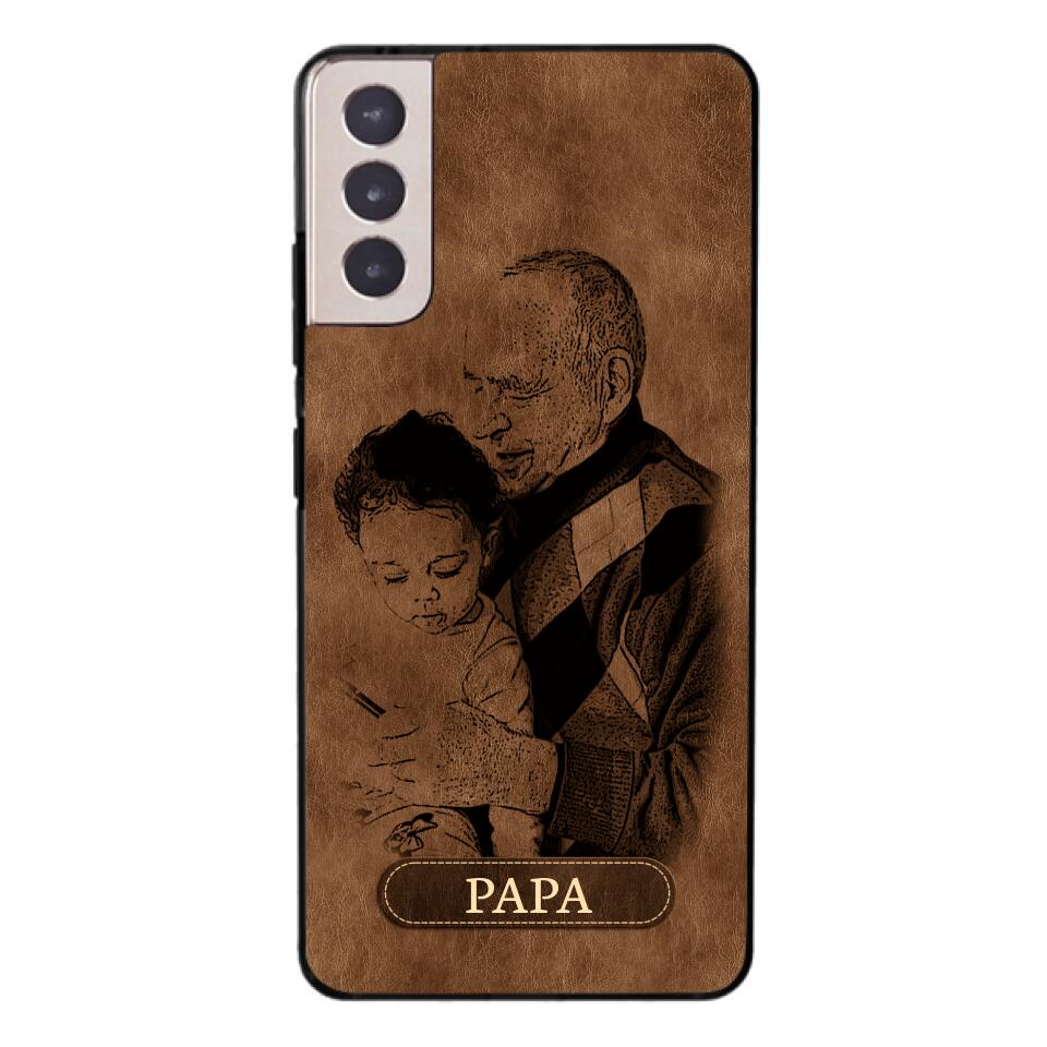 Personalized Grandpa Kid Phone Case Printed 22MAY-DT18