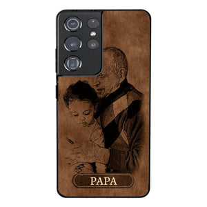 Personalized Grandpa Kid Phone Case Printed 22MAY-DT18