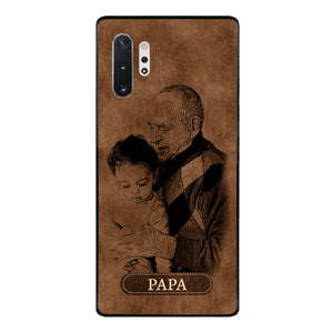 Personalized Grandpa Kid Phone Case Printed 22MAY-DT18