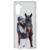 Personalized Girl Love Horse Transparent Silicone Phonecase Printed 22MAY-DT21