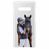 Personalized Girl Love Horse Transparent Silicone Phonecase Printed 22MAY-DT21